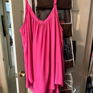 Torrid pink sheer tank
